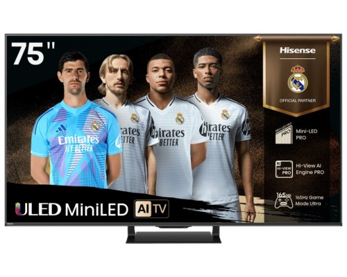 TELEVISOR 75"" MINILED UHD 4K QUANTUM DOT 165Hz 75U7Q PRO SMART TV HISENSE (Espera 4 dias)